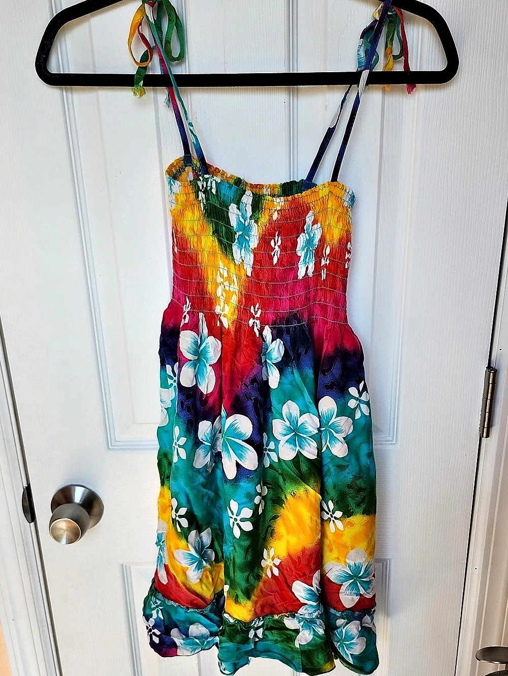 Thoba Fashion Floral Rayon Mini Dress